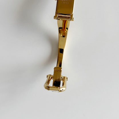 Gucci 1990s Seashell Dial Gold Plated Bangle Watch