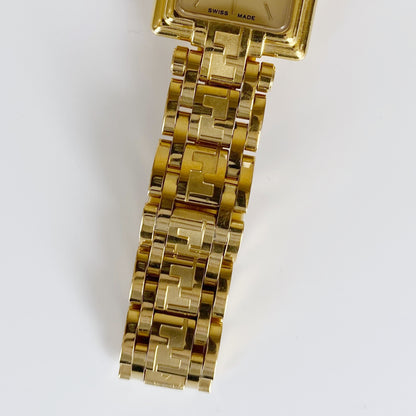 Fendi 1990s Gold Plated Watch Limited Edition (only 2,500 pieces made)