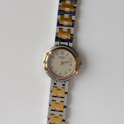 Hermes 1990s Windsor Two Tone Watch
