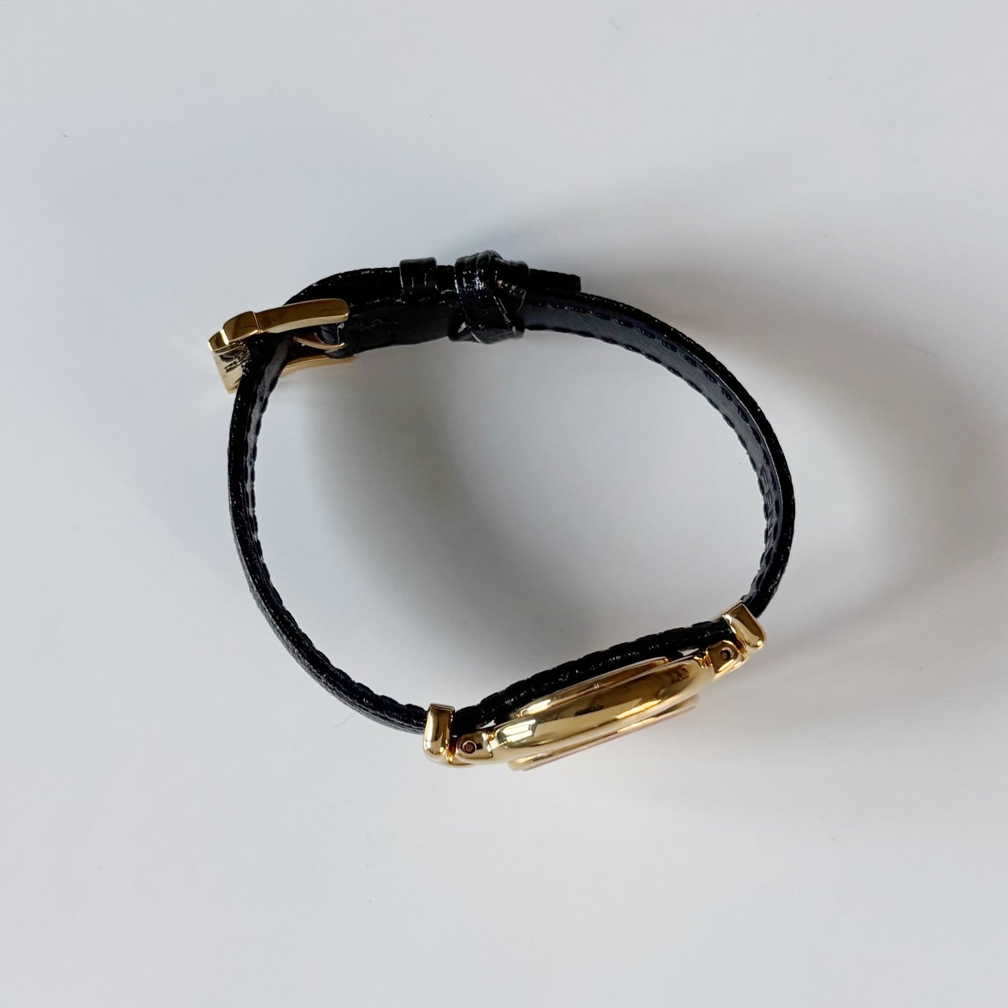 Fendi 1990s Interchangeable Strap Gold Plated Watch with 5 straps, case