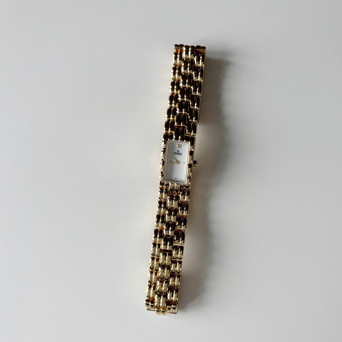 Fendi 1990s Gold Plated Watch