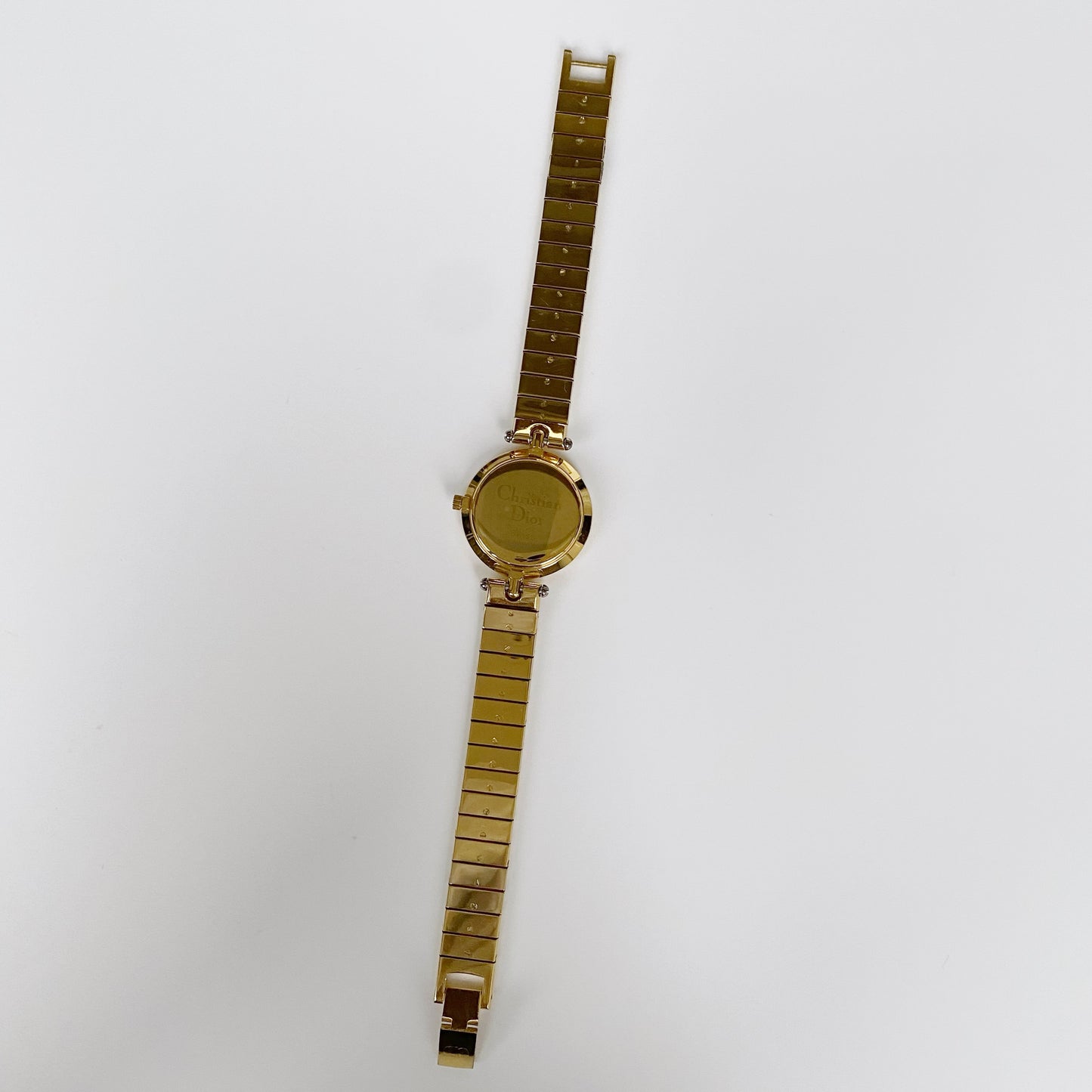 Dior 1990 Black Dial Gold Plated Watch (Women's)