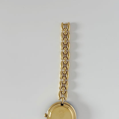 Gucci 1990s Interchangeable Bezel Gold Plated Watch with 6 bezels, Case (160mm)
