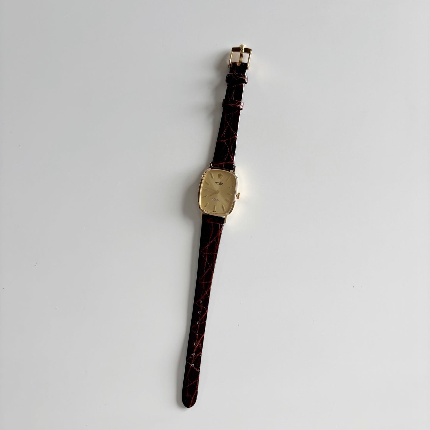 Rolex 1975 Cellini 18K Case Manual Wind Watch