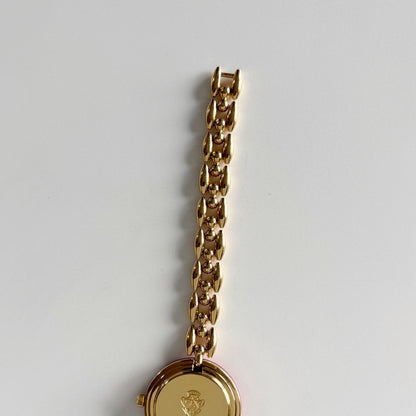 Gucci 1990s Interchangeable Bezel Gold Plated Watch with 6 bezels, case (165mm)
