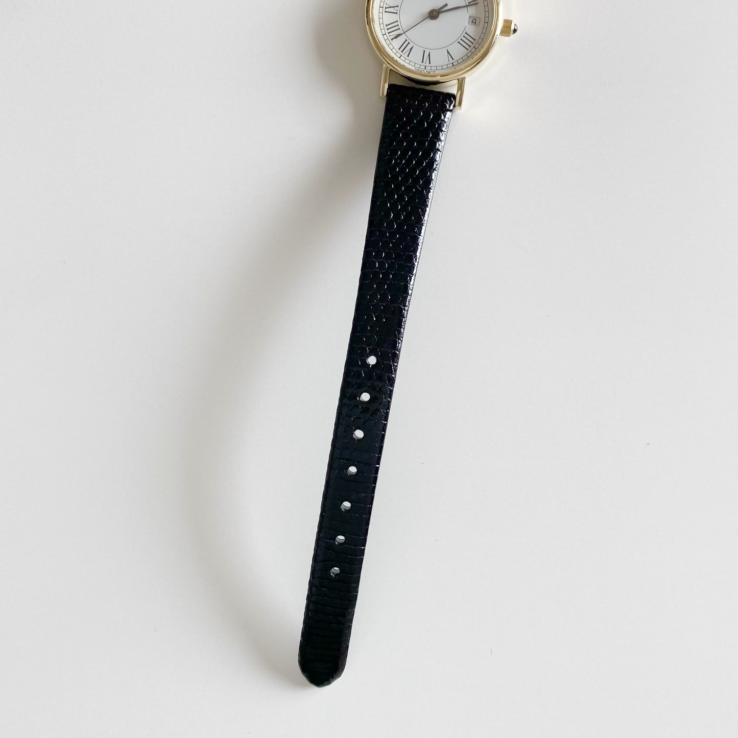 Tiffany 1990s 14K Solid Gold Round Watch