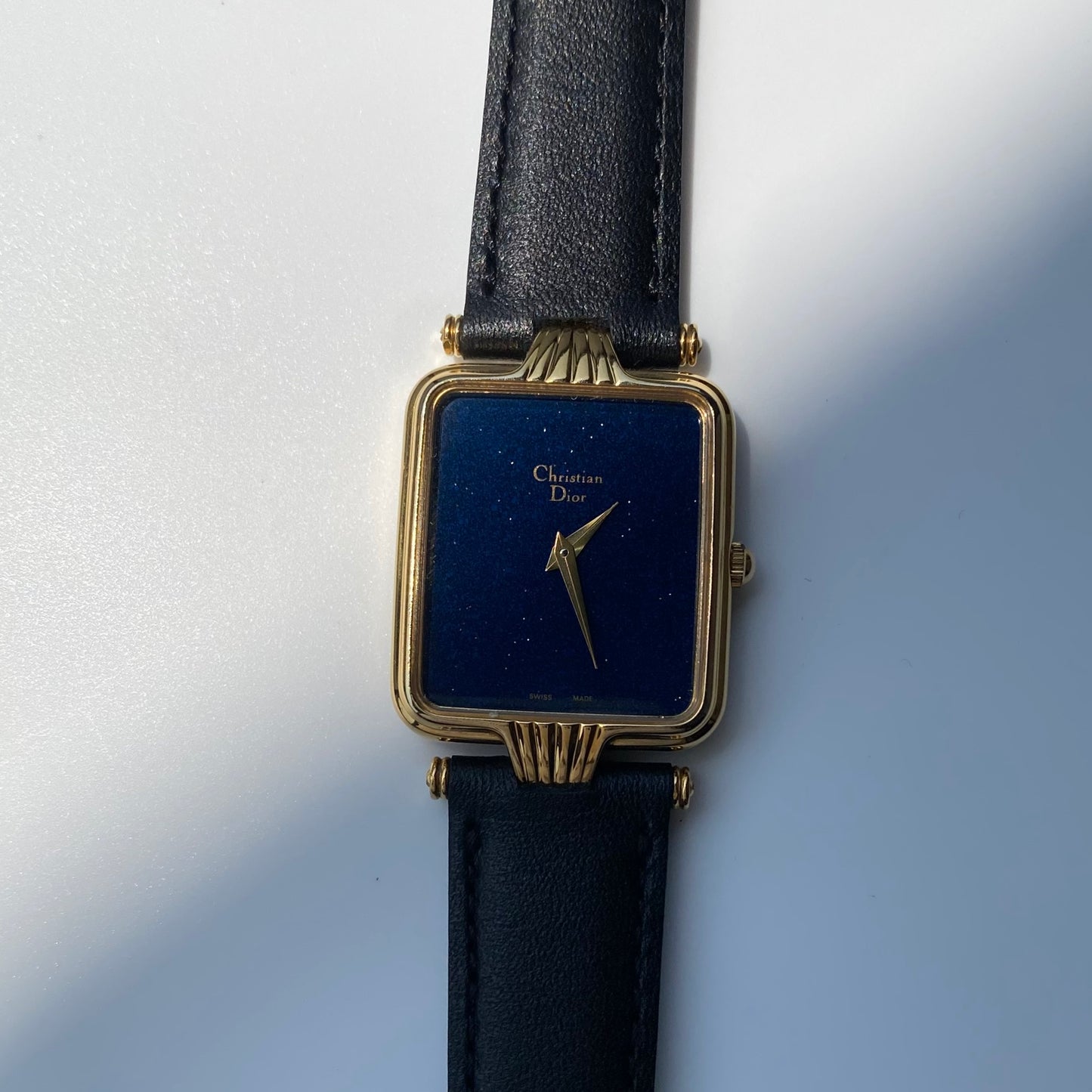 Dior 1990s Tank Gold Plated Watch (Large)