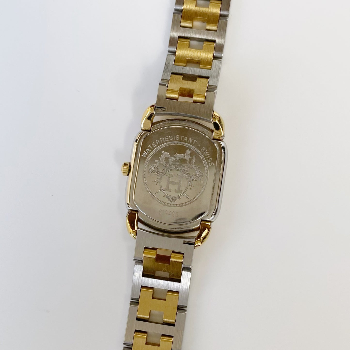 Hermes 1990s Rallye Two Tone Watch