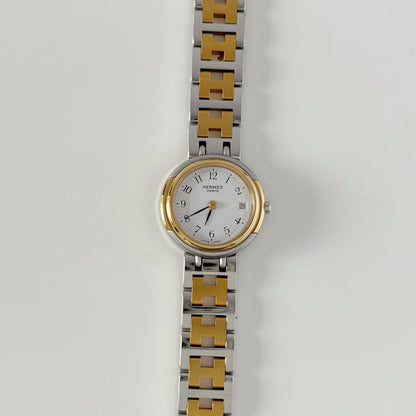 Hermes 1990s Windsor Two Tone Watch