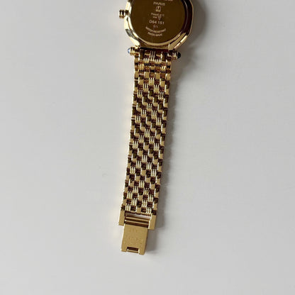 Dior 1990s Octagon Dial Gold Plated Watch