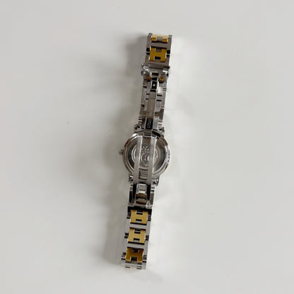 Hermes 1990s Clipper Two Tone Watch