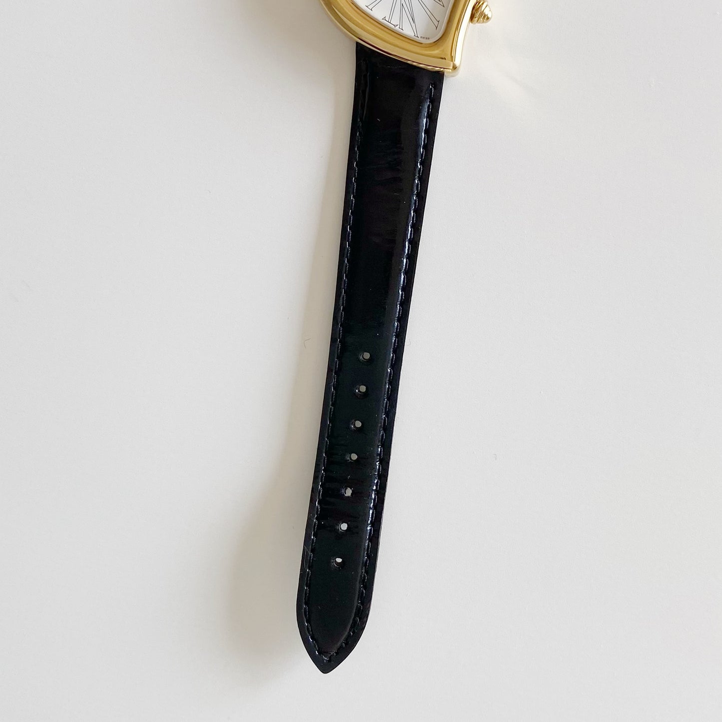 Yves Saint Laurent 1990s Heart Shaped Gold Plated Watch