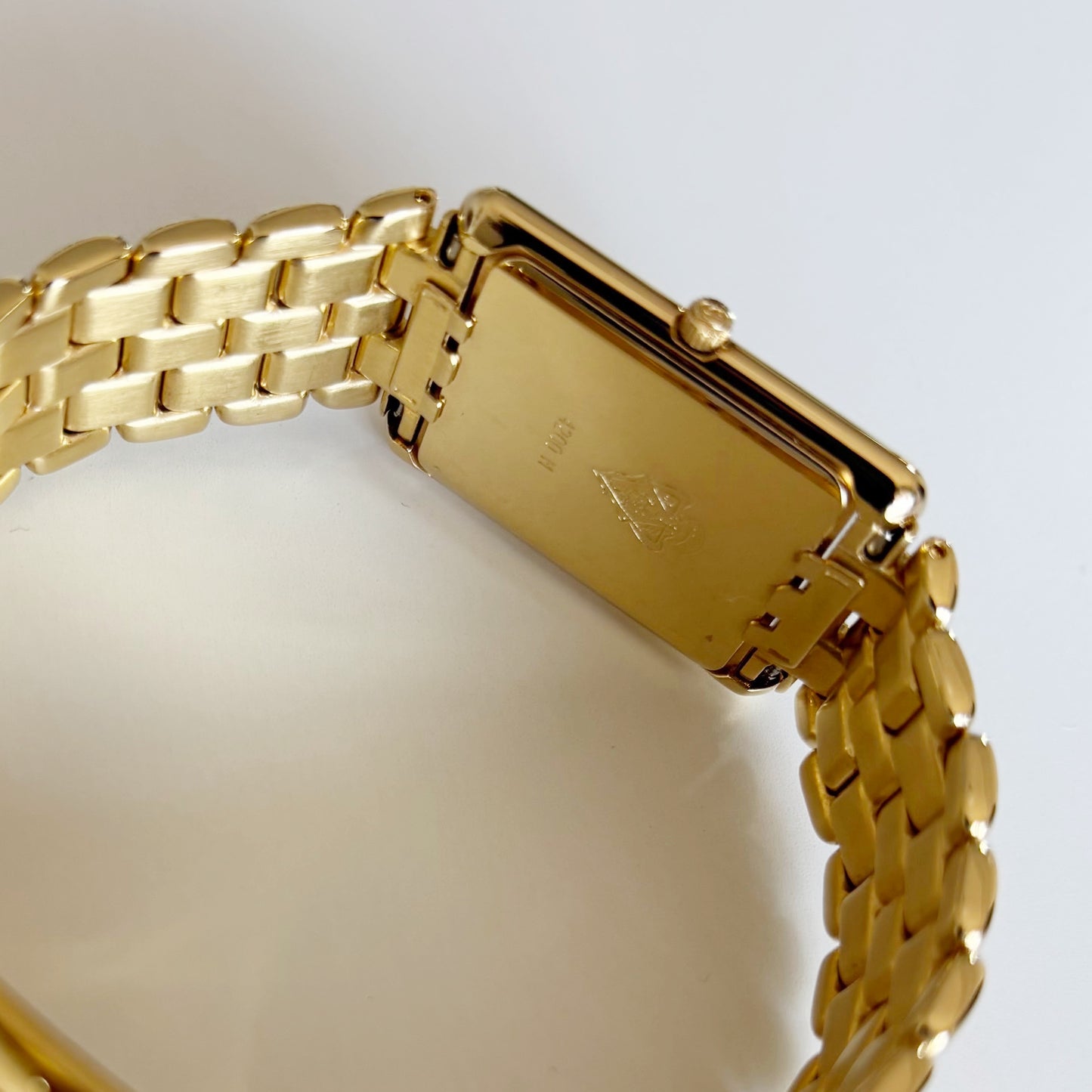 Gucci 1990s Tank Gold Plated Watch (Large)