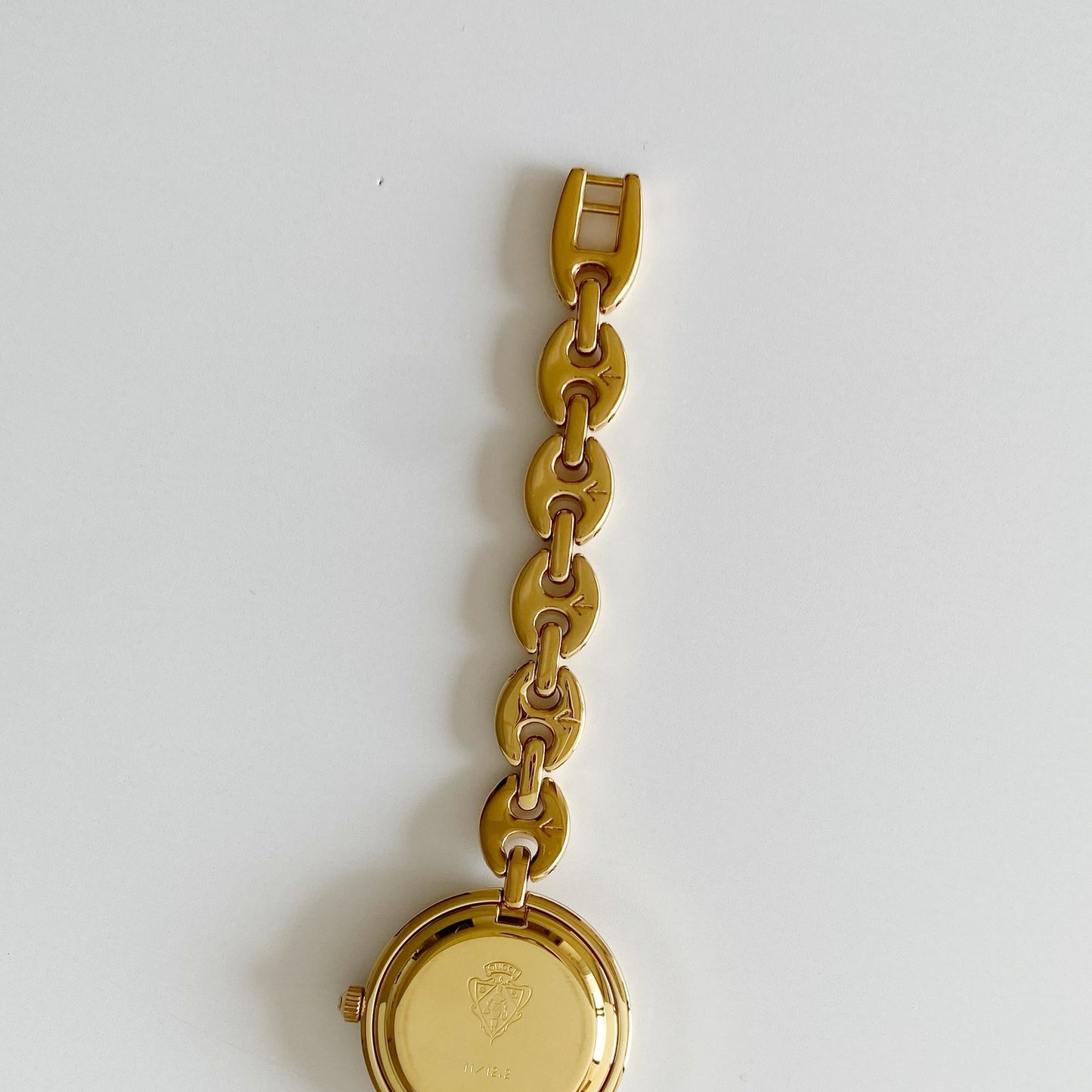 Gucci 1990s Interchangeable Bezel Gold Plated Watch with 6 bezels, case (167mm)