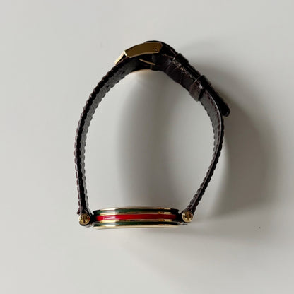 Gucci 1980s Sherry Round Dial Gold Plated Watch (Large)