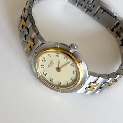 Hermes 1990s Olympia Two Tone Watch