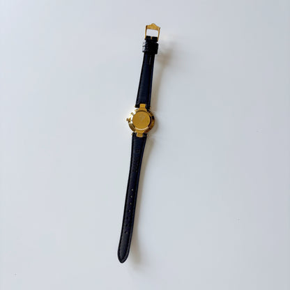 Gucci 1990s Round Dial Two Tone Watch