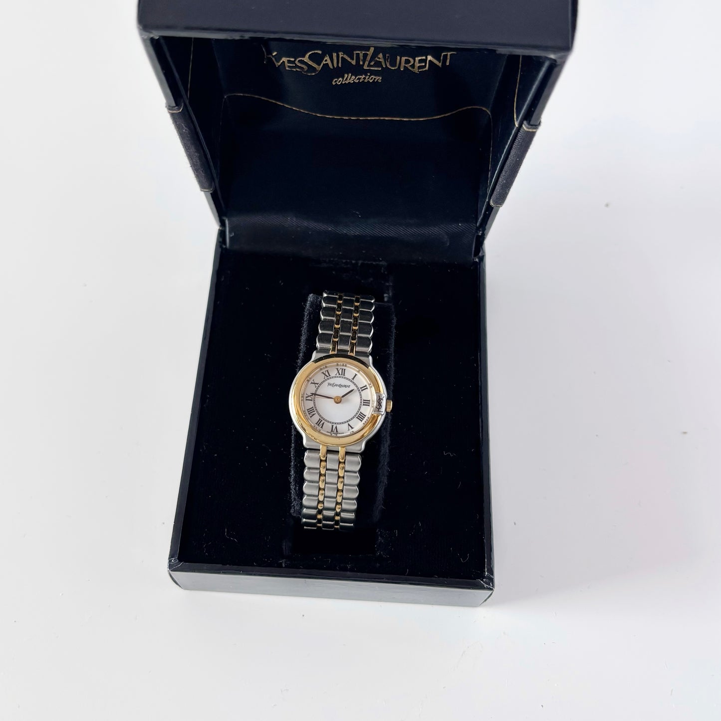 Yves Saint Laurent 1990s Two Tone Watch