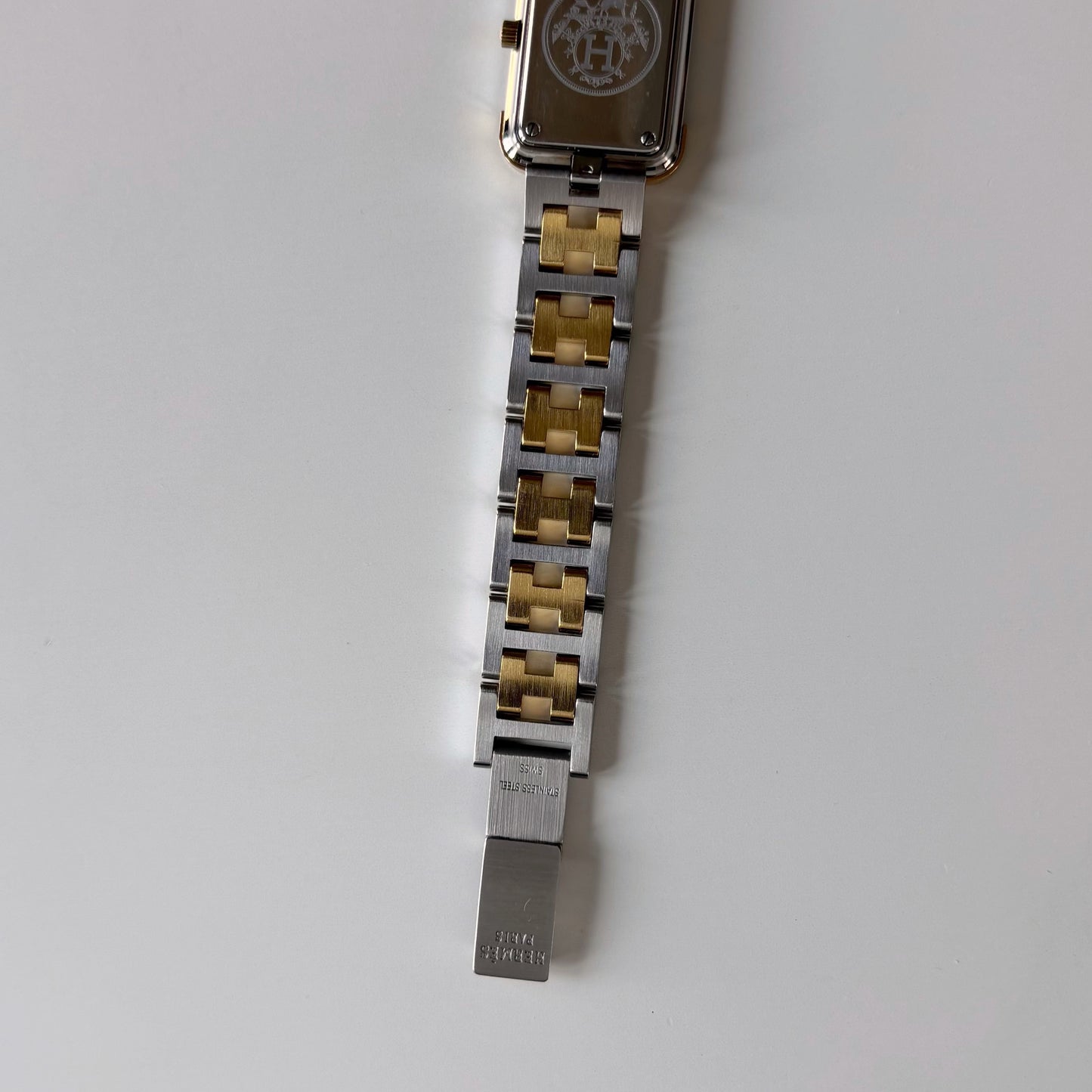 Hermes 1990s Croisier Two Tone Watch