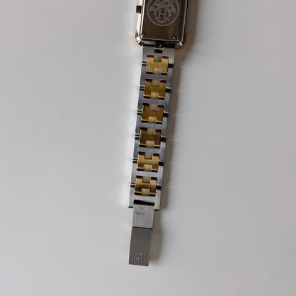 Hermes 1990s Croisier Two Tone Watch