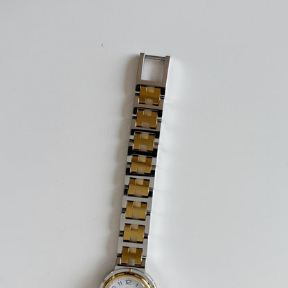 Hermes 1990s Clipper Two Tone Watch