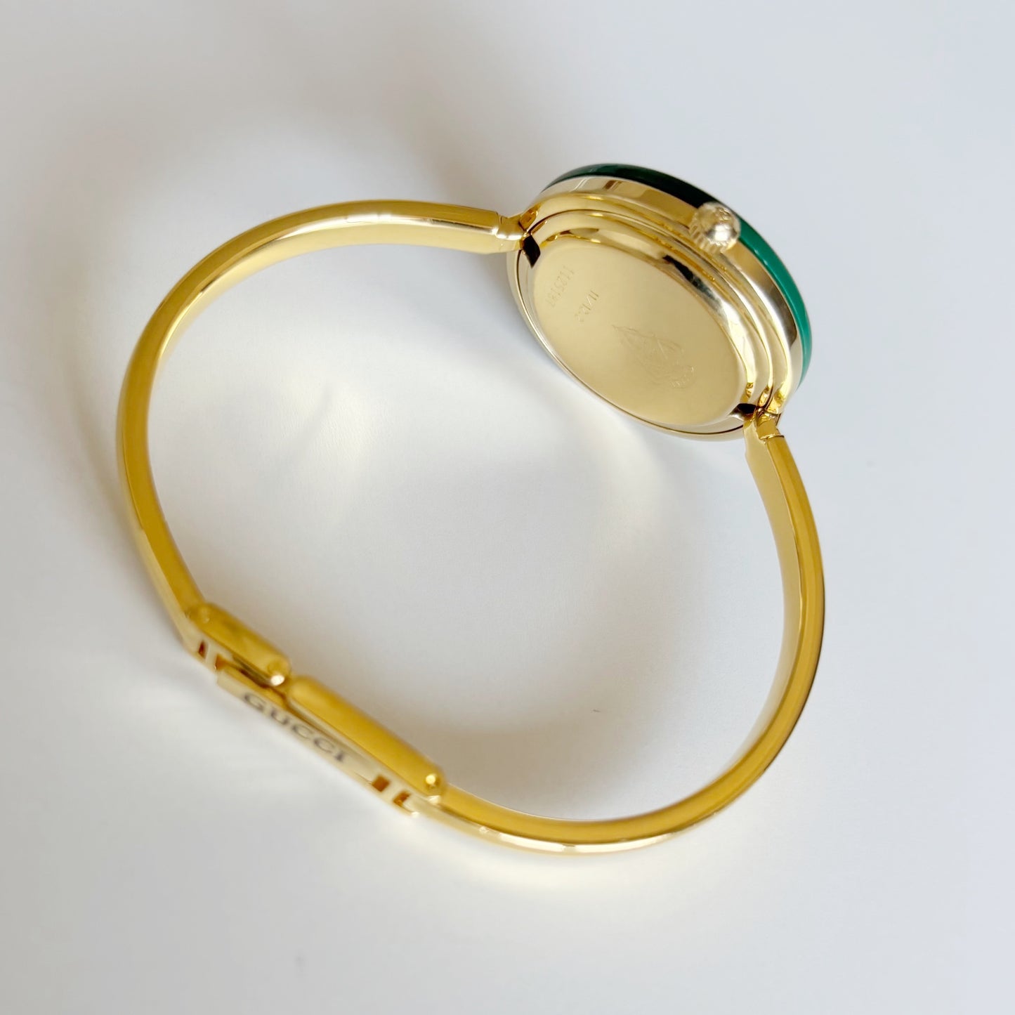 Gucci 1990s Interchangeable Bezel Gold Plated Watch with 12 bezels, case (Small)