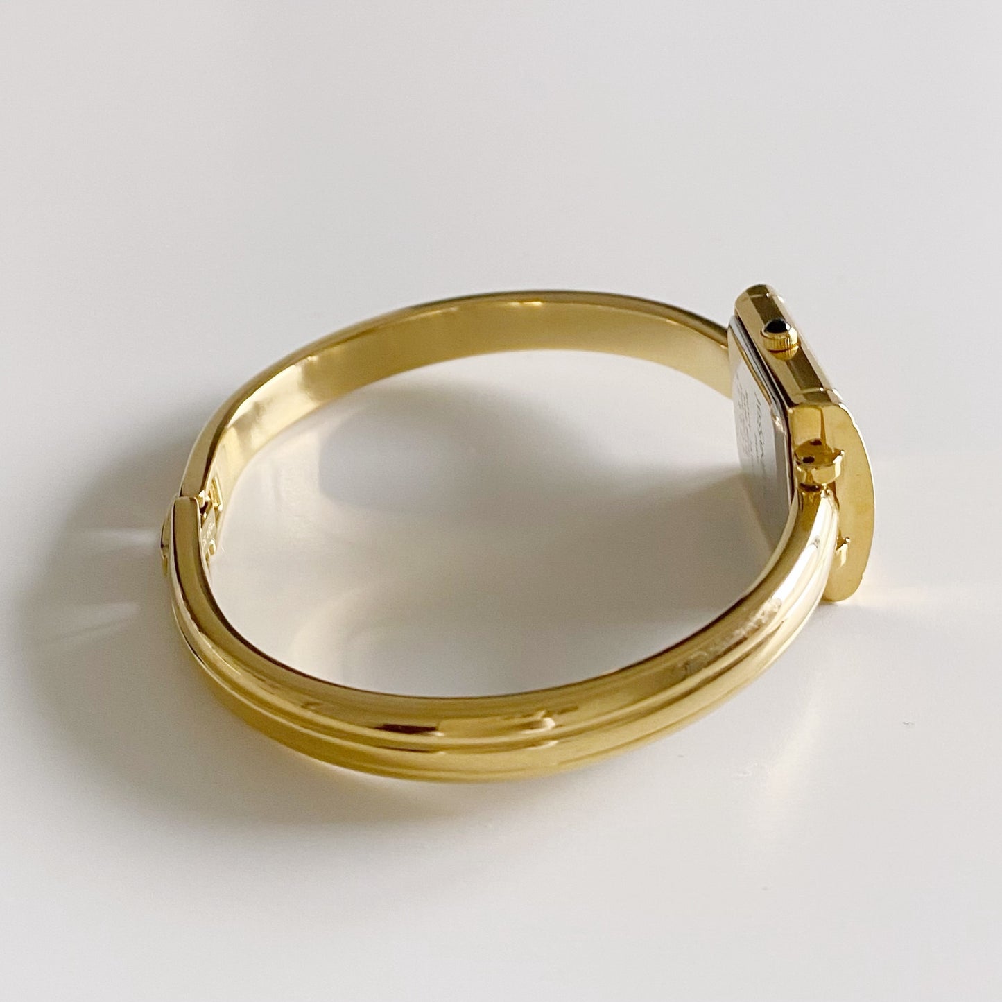 Yves Saint Laurent 1990s Gold Plated Bangle Watch
