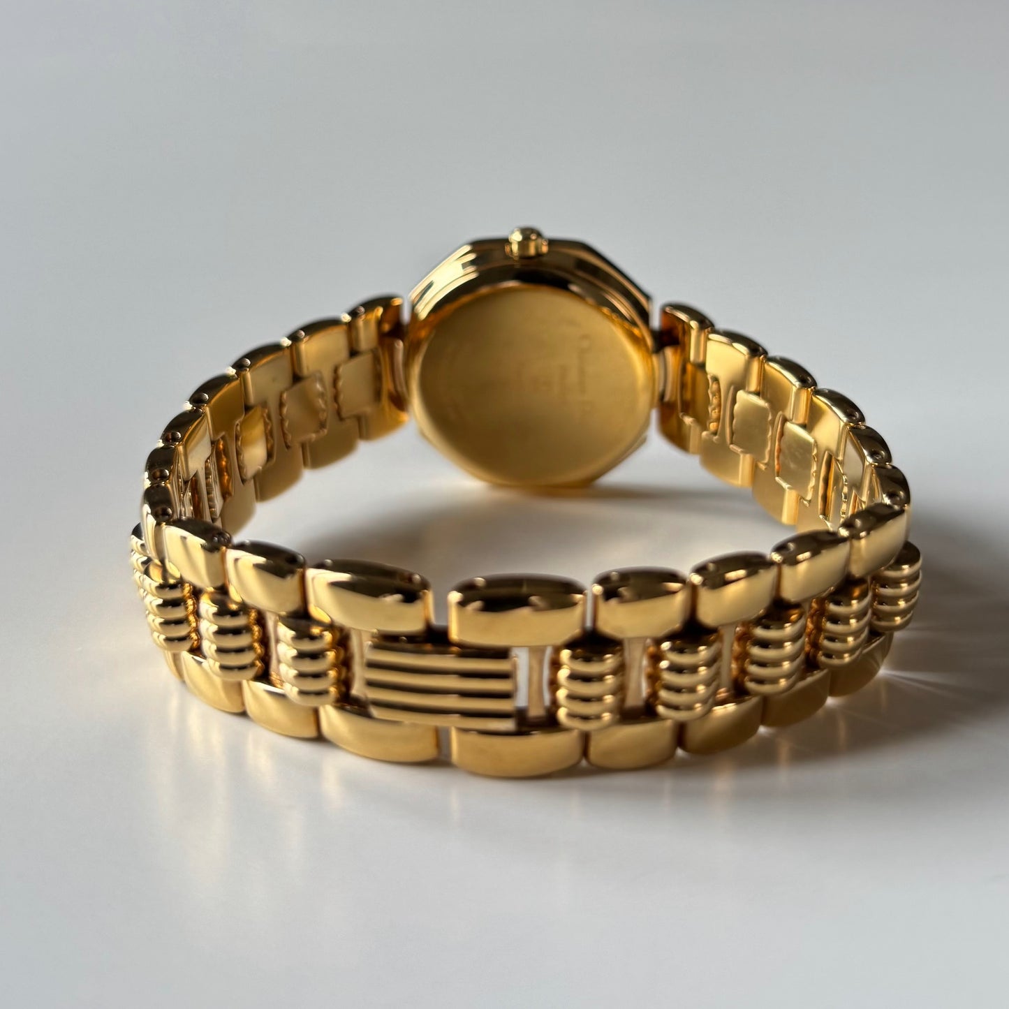 Dior 1990s Octagon Gold Plated Watch
