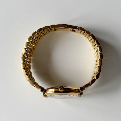 Dior 1990s Octagon Dial Gold Plated Watch