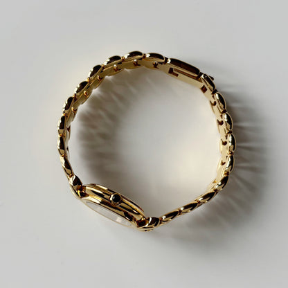 Fendi 1990s Seashell Dial Gold Plated Watch