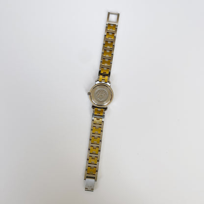 Hermes 1990s Clipper Two Tone Watch