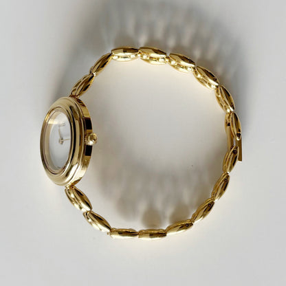 Gucci 1990s Interchangeable Bezel Gold Plated Watch with 6 bezels, case (160mm)