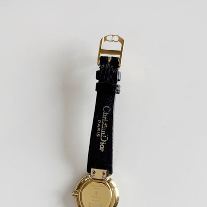 Dior 1990s Seashell Dial Gold Plated Watch