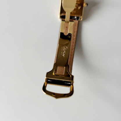 Cartier 1990s Must de Tank Black Dial Watch (SM)