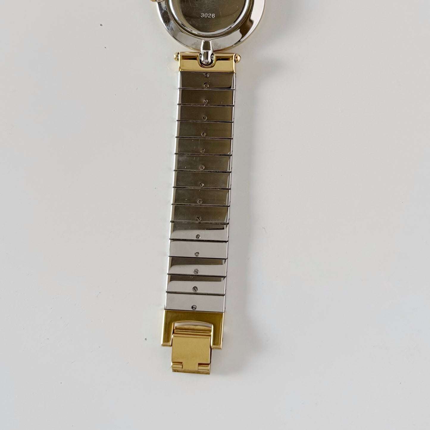 Dior 1990s Navy Dial Gold Plated Two Tone Watch (Large)