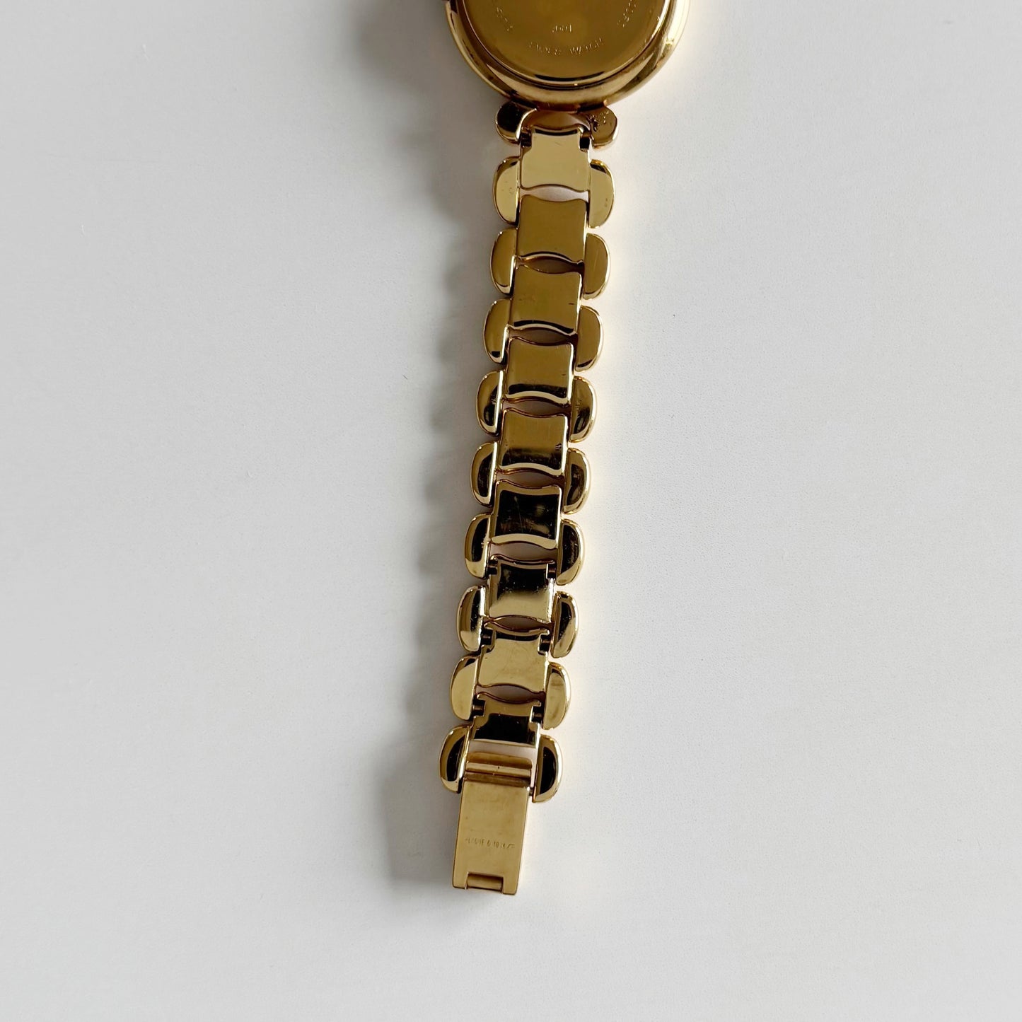 Fendi 1990s Seashell Dial Gold Plated Watch