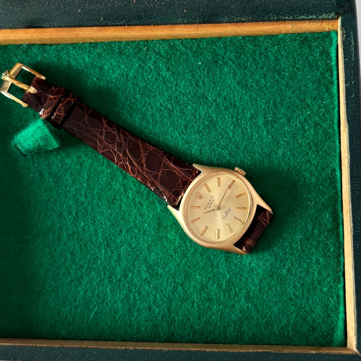Rolex 1969 Cellini 18K Case Manual Wind Watch