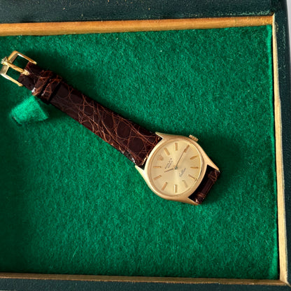 Rolex 1969 Cellini 18K Case Manual Wind Watch