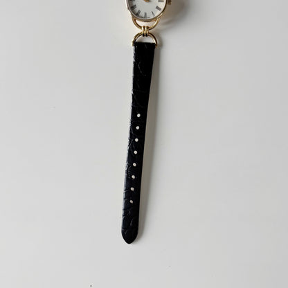 Gucci Round Dial Horsebit Gold-Plated Watch