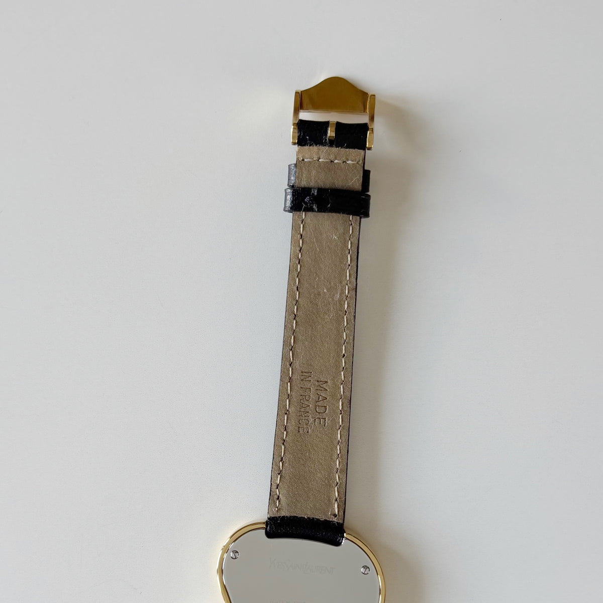Yves Saint Laurent 1990s Heart Shaped Dial Gold Plated Watch