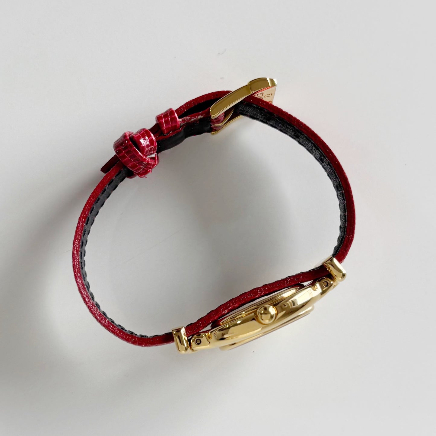Fendi 1990s Interchangeable Strap Gold Plated Watch with 5 straps, case
