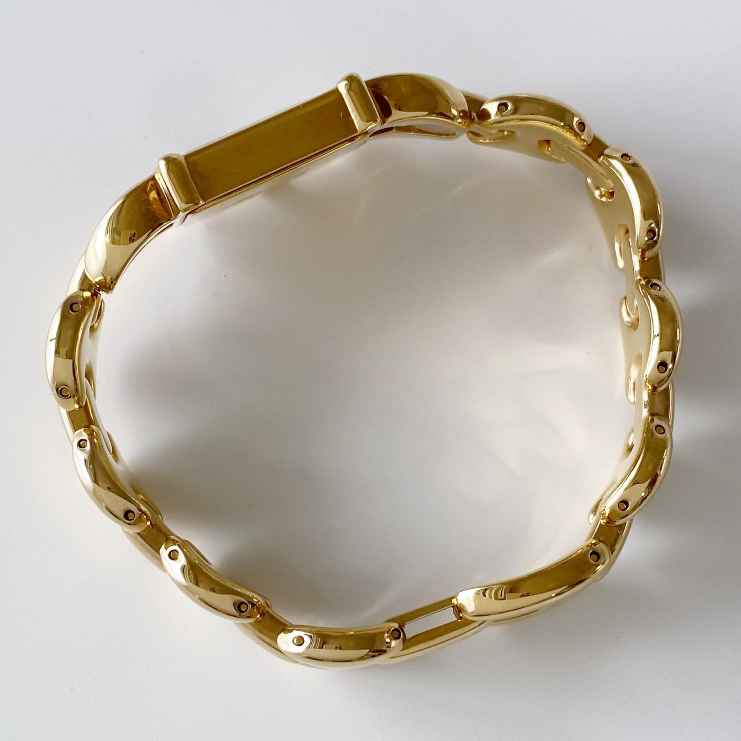 Gucci 1990s Interchangeable Belt Gold Plated Watch with 3 straps, case