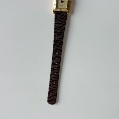 Gucci 1990s Tank Gold Plated Watch