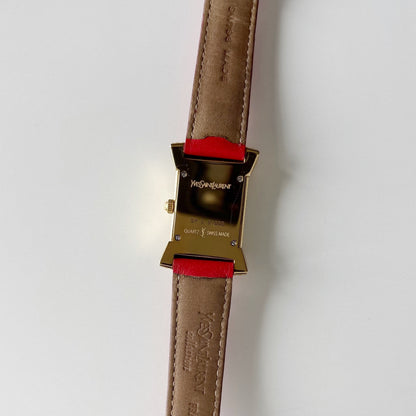 Yves Saint Laurent 1990s Ribbon Gold Plated Watch