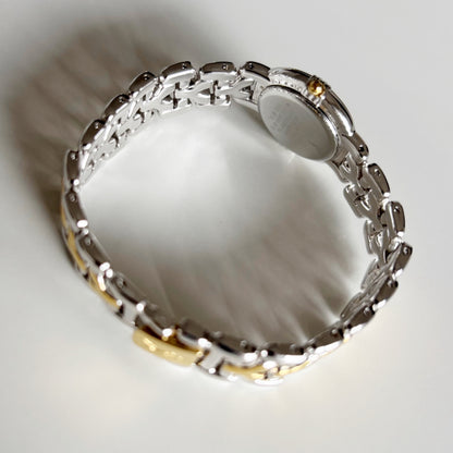 Yves Saint Laurent 1990s Round Dial Two Tone Watch