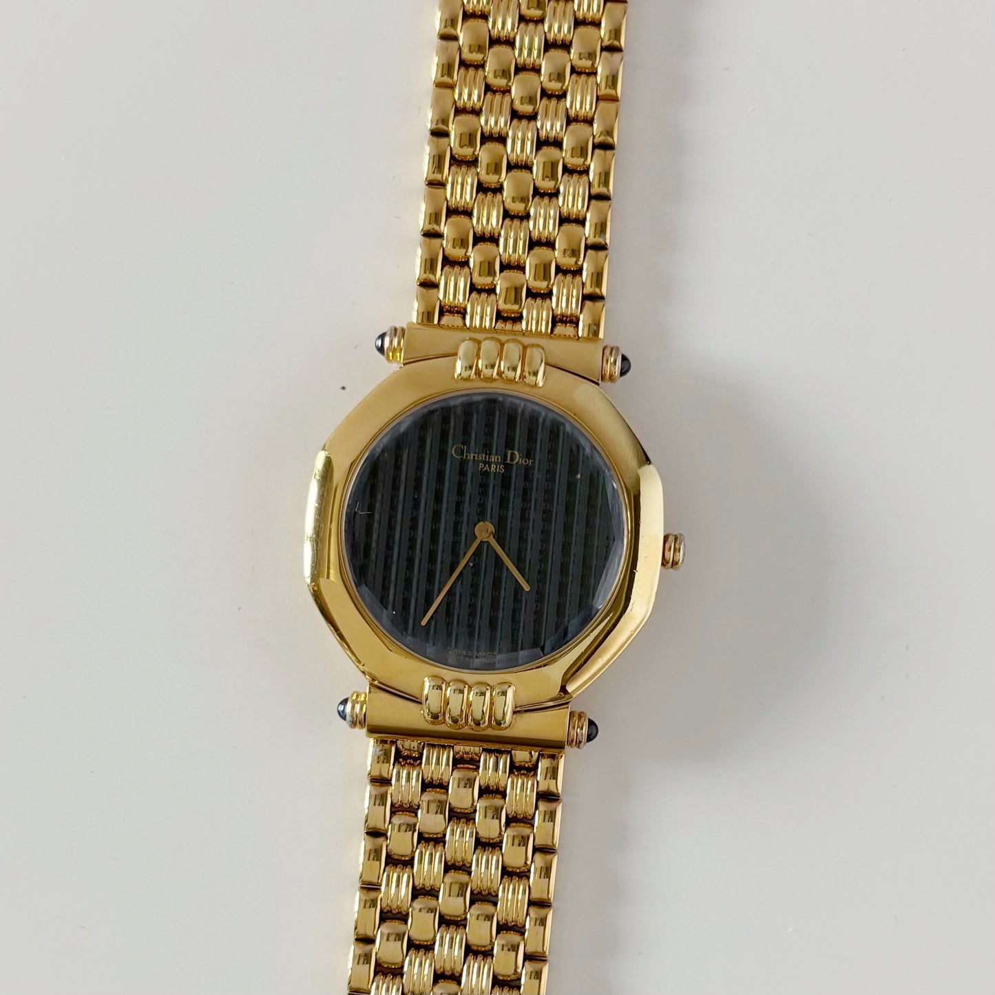 Dior 1990s Octagon Gold Plated Watch (Large)
