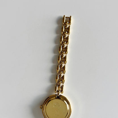 Gucci 1990s Interchangeable Bezel Gold Plated Watch with 6 bezels, case (160mm)