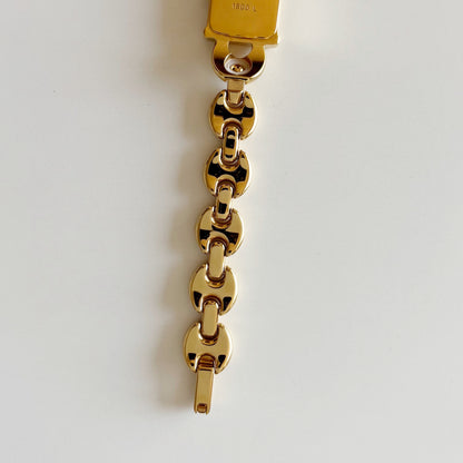 Gucci 1990s Interchangeable Strap Gold Plated Watch with 3 straps, case