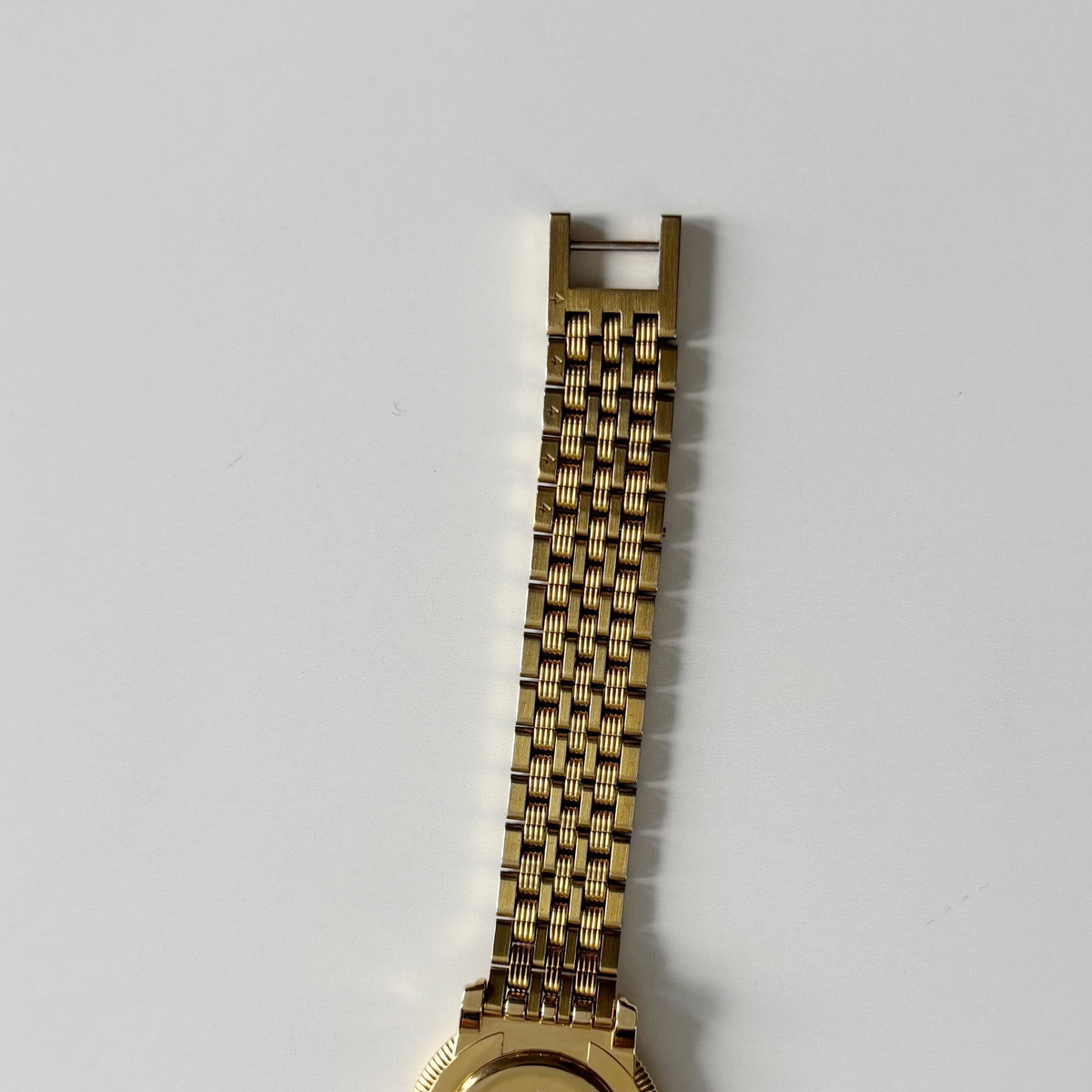 Yves Saint Laurent 1990s Round Dial Gold Plated Watch