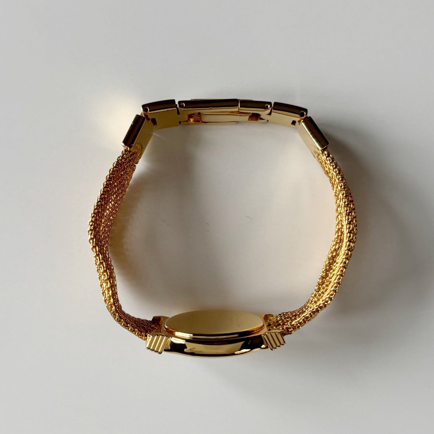Dior 1990s Gold Oval Dial Gold Plated Watch